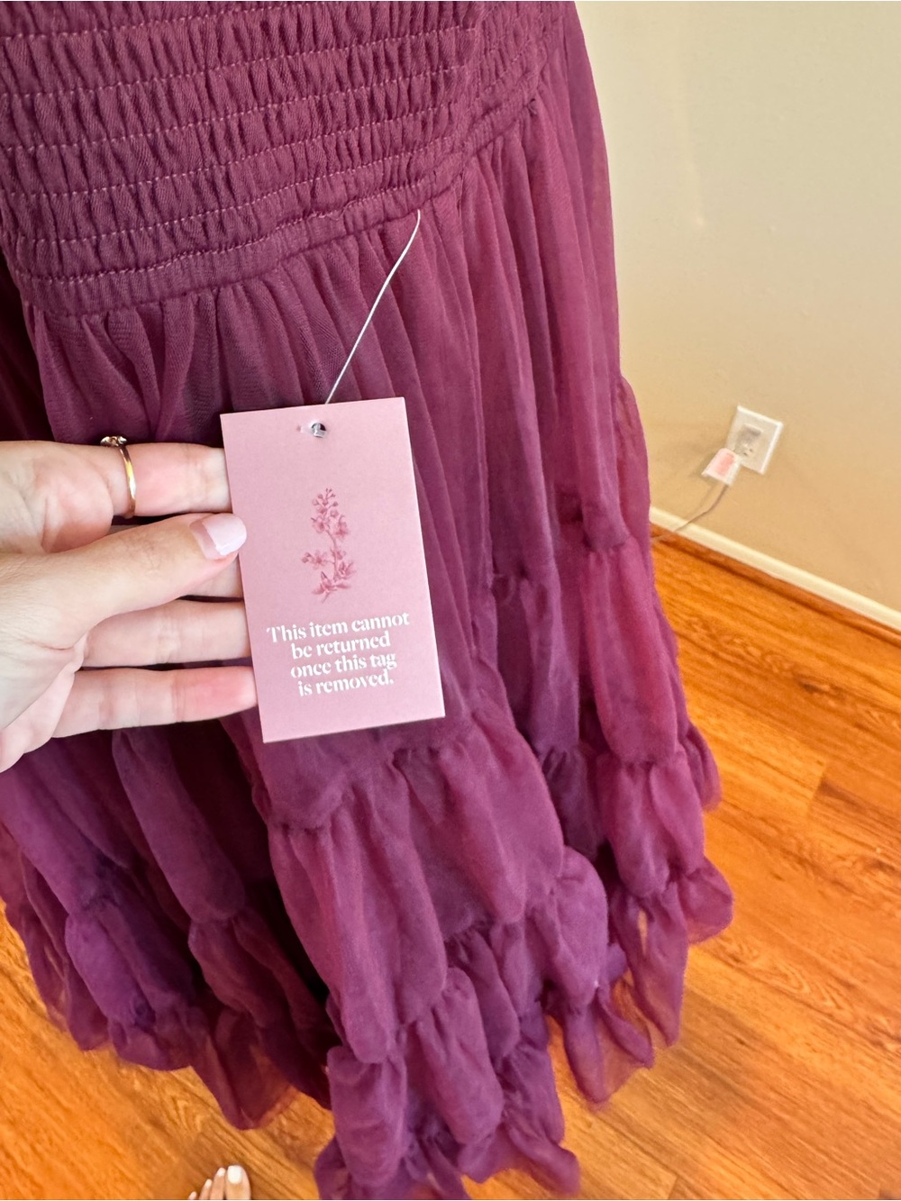 NWT Ivy City Co Destiny Dress in Burgundy - Picture 6 of 7